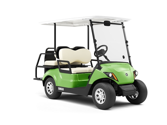 Rwraps™ 4D Carbon Fiber Green Vinyl Golf Cart Wrap