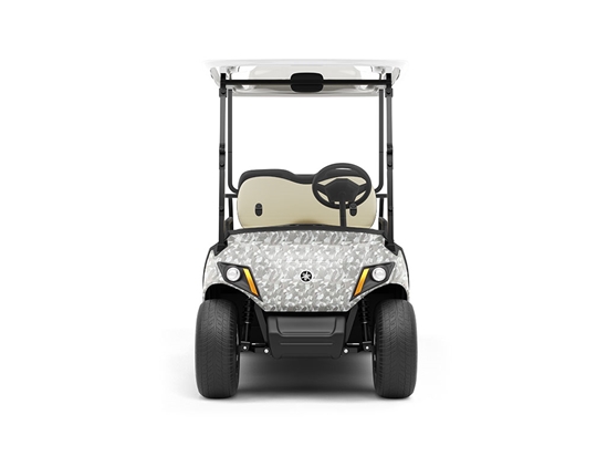 Rwraps Camouflage 3D Fractal Silver DIY Golf Cart Wraps