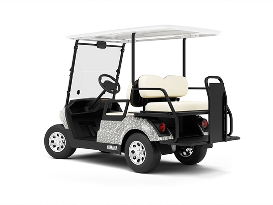 Rwraps Camouflage 3D Fractal Silver Golf Cart Vinyl Wraps