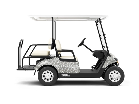 Rwraps Camouflage 3D Fractal Silver Do-It-Yourself Golf Cart Wraps