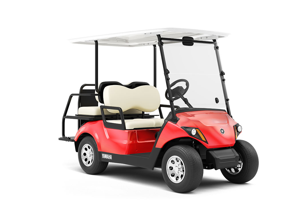 Rwraps™ Chrome Red Vinyl Golf Cart Wrap