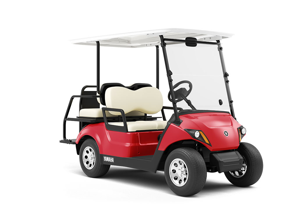 Rwraps™ Gloss Carmine Red Vinyl Golf Cart Wrap