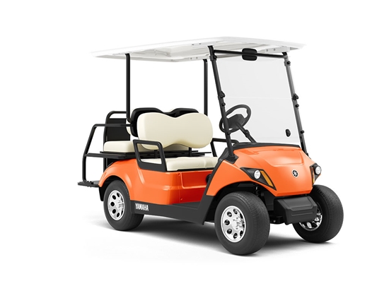 Rwraps™ Gloss Orange (Fire) Vinyl Golf Cart Wrap