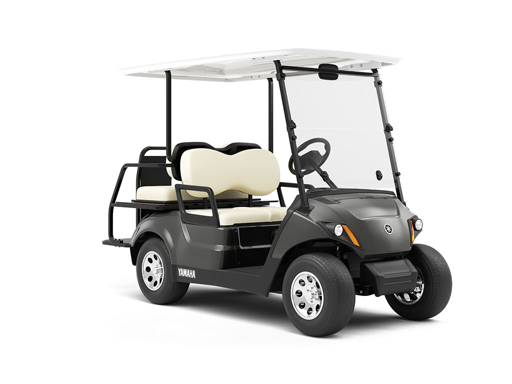 Rwraps™ Gloss Metallic Black Vinyl Golf Cart Wrap