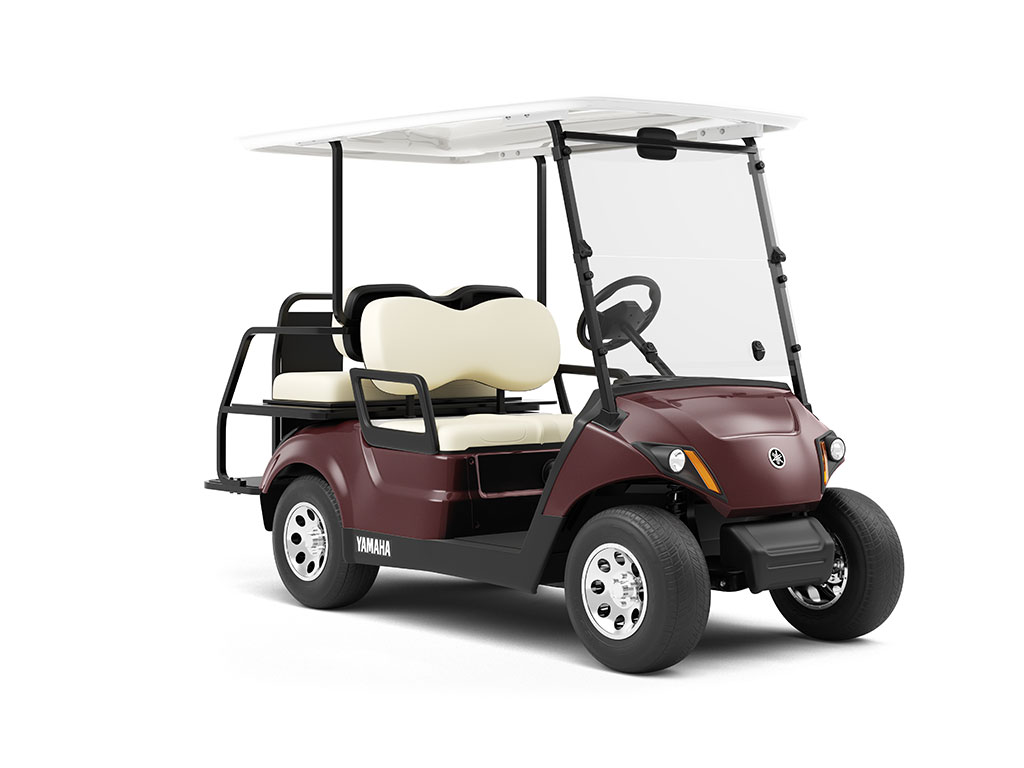 Rwraps™ Gloss Metallic Black Rose Vinyl Golf Cart Wrap