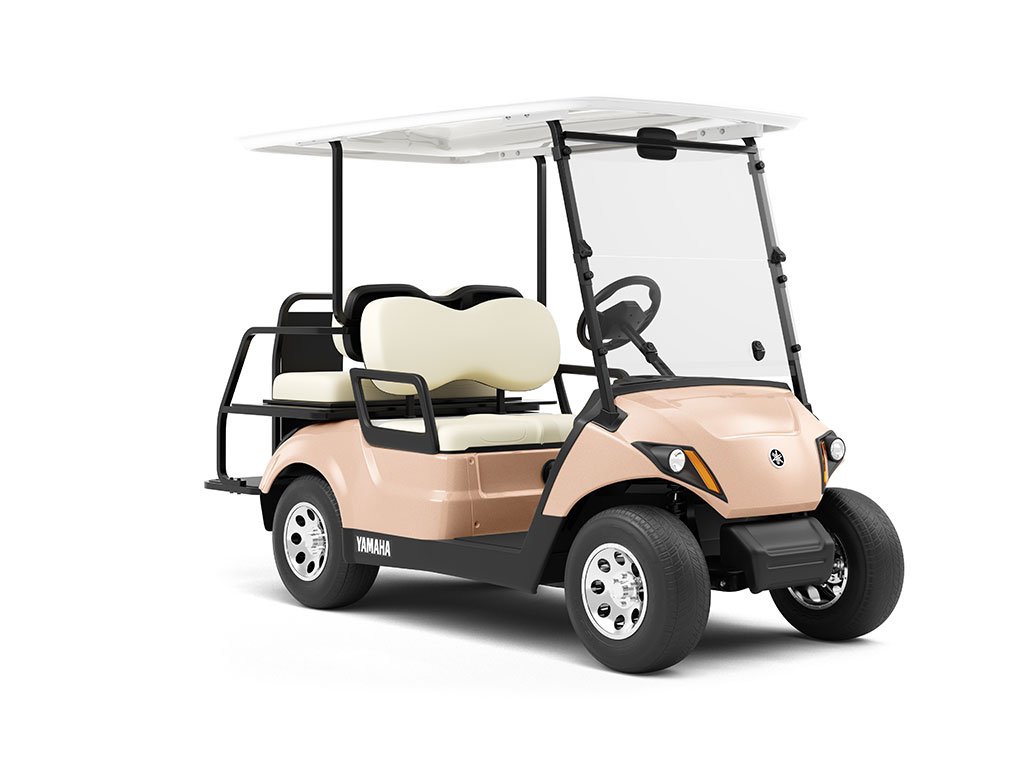 Rwraps™ Gloss Metallic Champagne Gold Vinyl Golf Cart Wrap