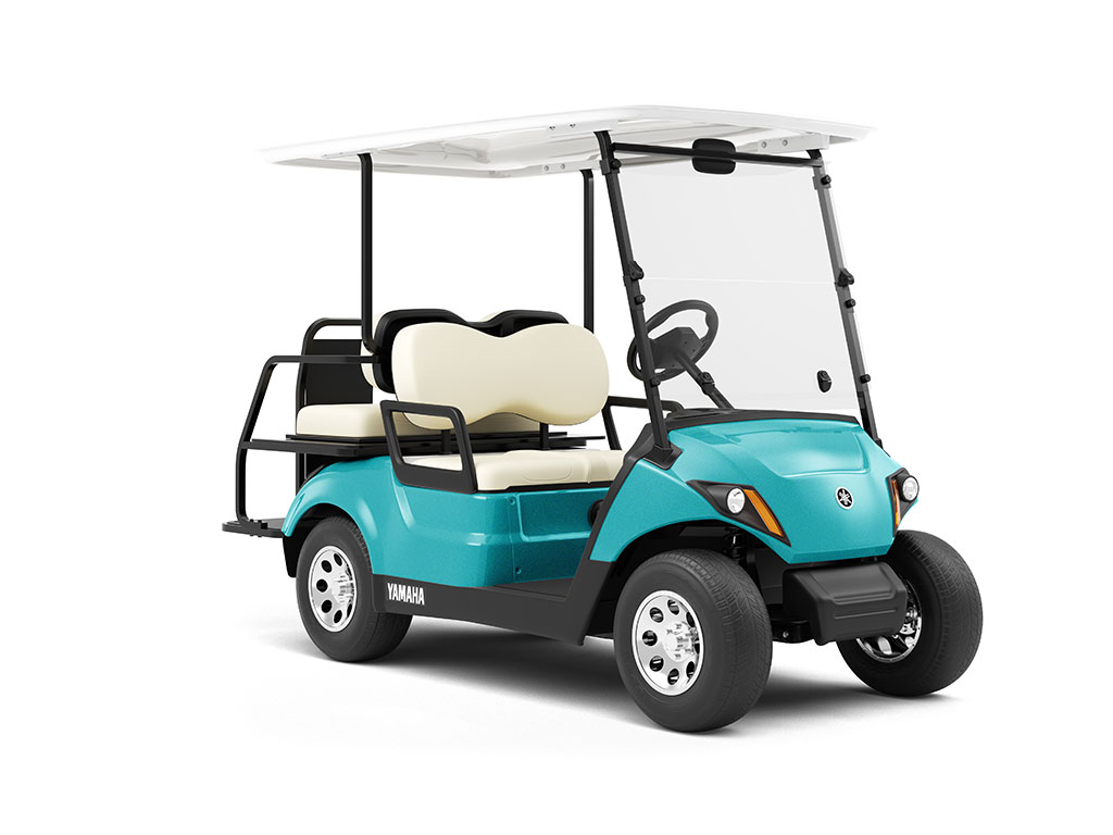 Rwraps™ Gloss Metallic Sea Green Vinyl Golf Cart Wrap