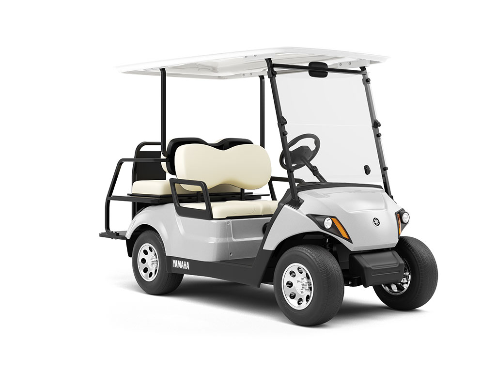 Rwraps™ Gloss Metallic Silver Vinyl Golf Cart Wrap