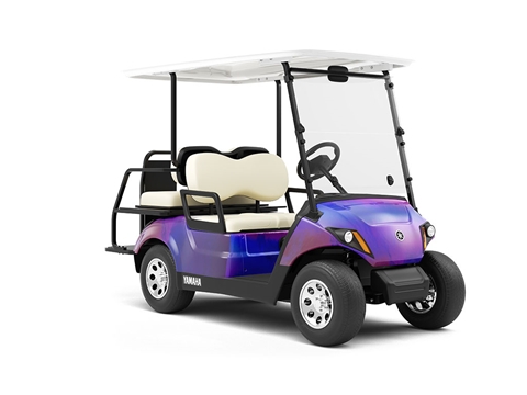 Rwraps™ Holographic Chrome Purple Neochrome Golf Cart Wraps