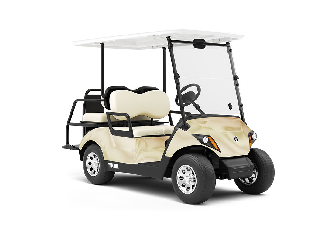 Rwraps™ Matte Chrome Champagne Vinyl Golf Cart Wrap