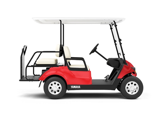 Rwraps Matte Chrome Red Do-It-Yourself Golf Cart Wraps