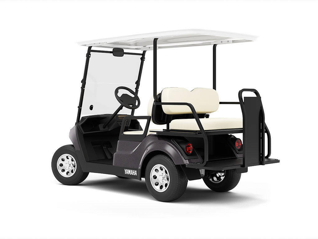 Rwraps Satin Metallic Black Golf Cart Vinyl Wraps