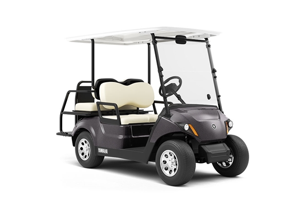 Rwraps™ Satin Metallic Black Vinyl Golf Cart Wrap