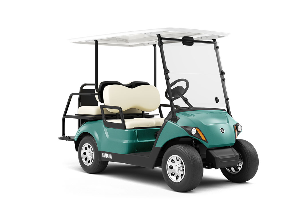 Rwraps™ Satin Metallic Emerald Green Vinyl Golf Cart Wrap