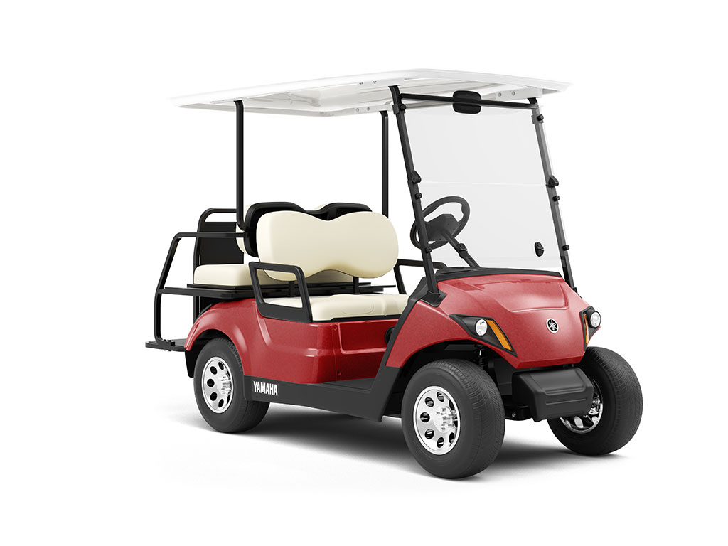 Rwraps™ Velvet Red Vinyl Golf Cart Wrap