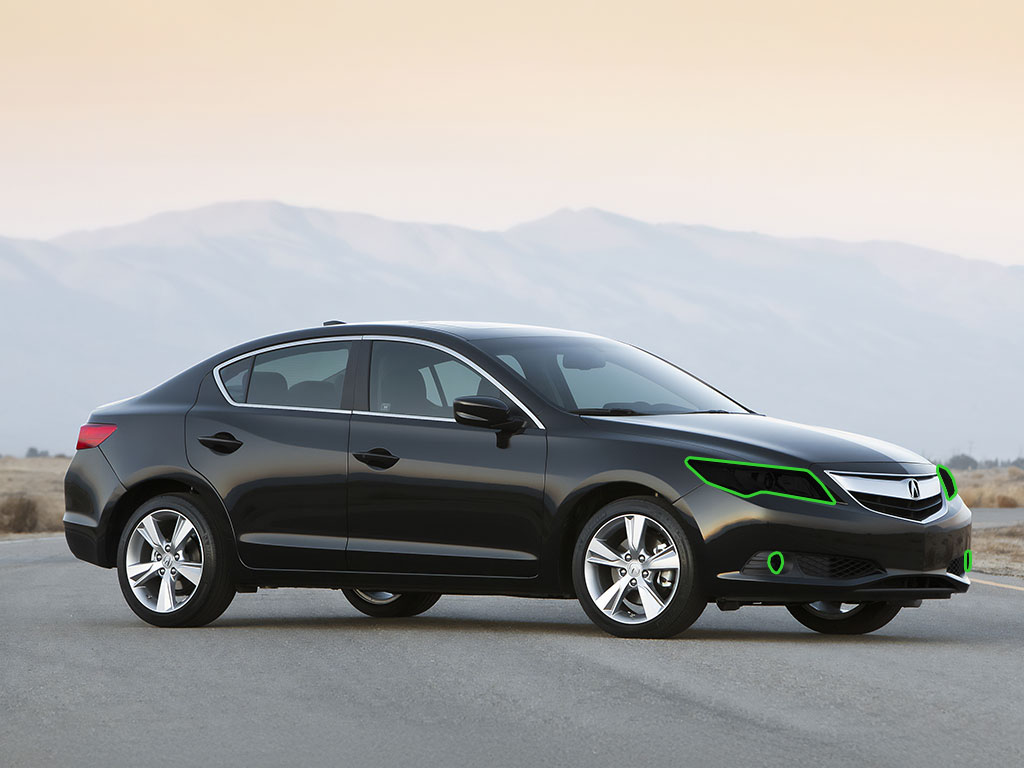 Acura ILX 2013-2015 Headlight Tint Location