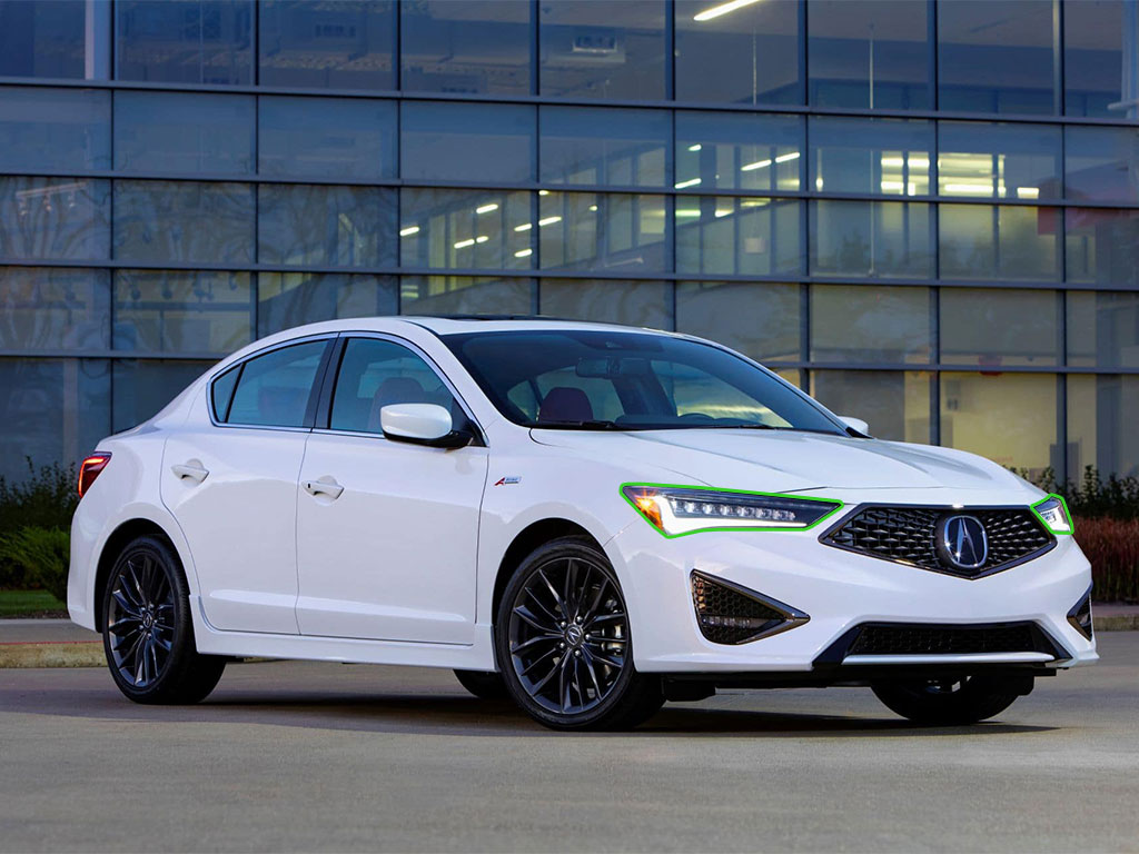 Acura ILX 2019-2022 Headlight Protection Installation Location