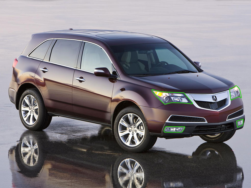 Acura MDX 2007-2013 Headlight Protection Installation Location