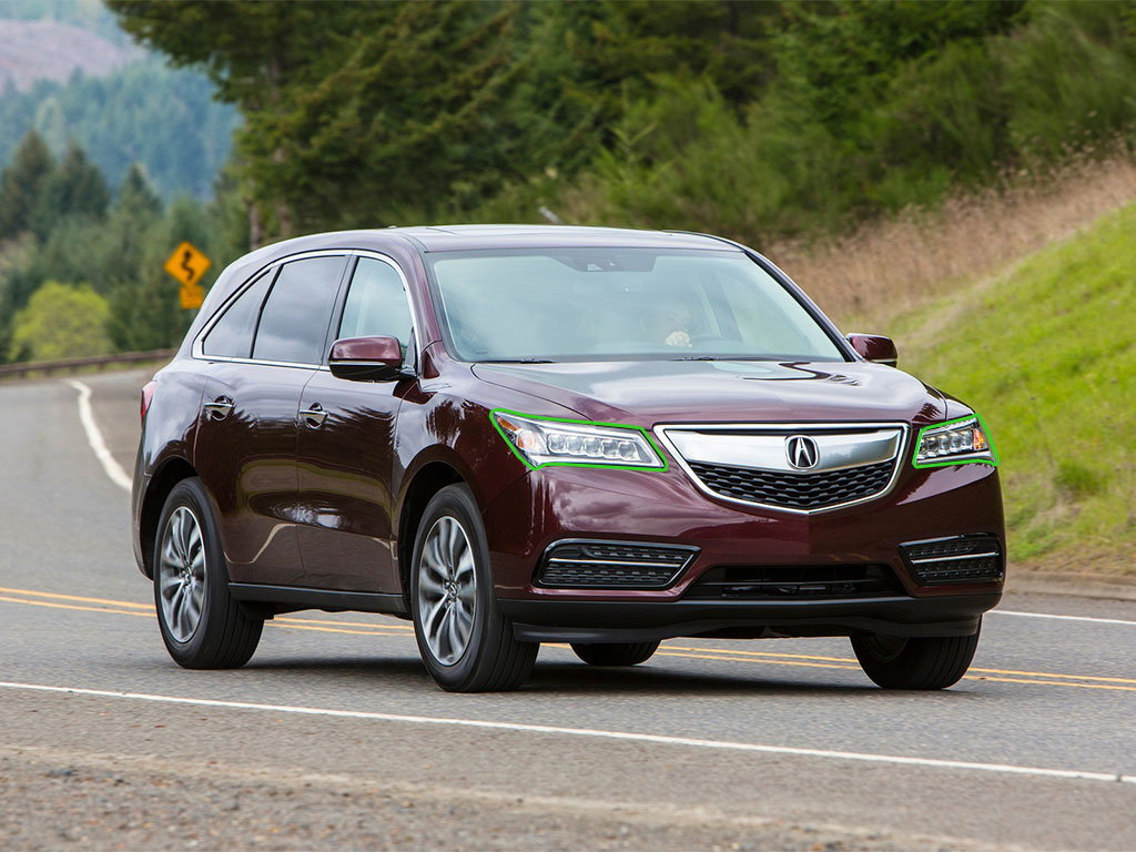 Acura MDX 2014-2016 Headlight Protection Installation Location