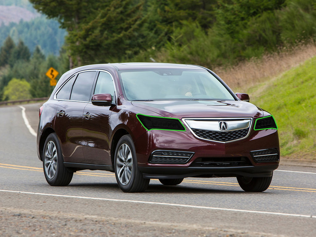 Acura MDX 2014-2016 Headlight Tint Location