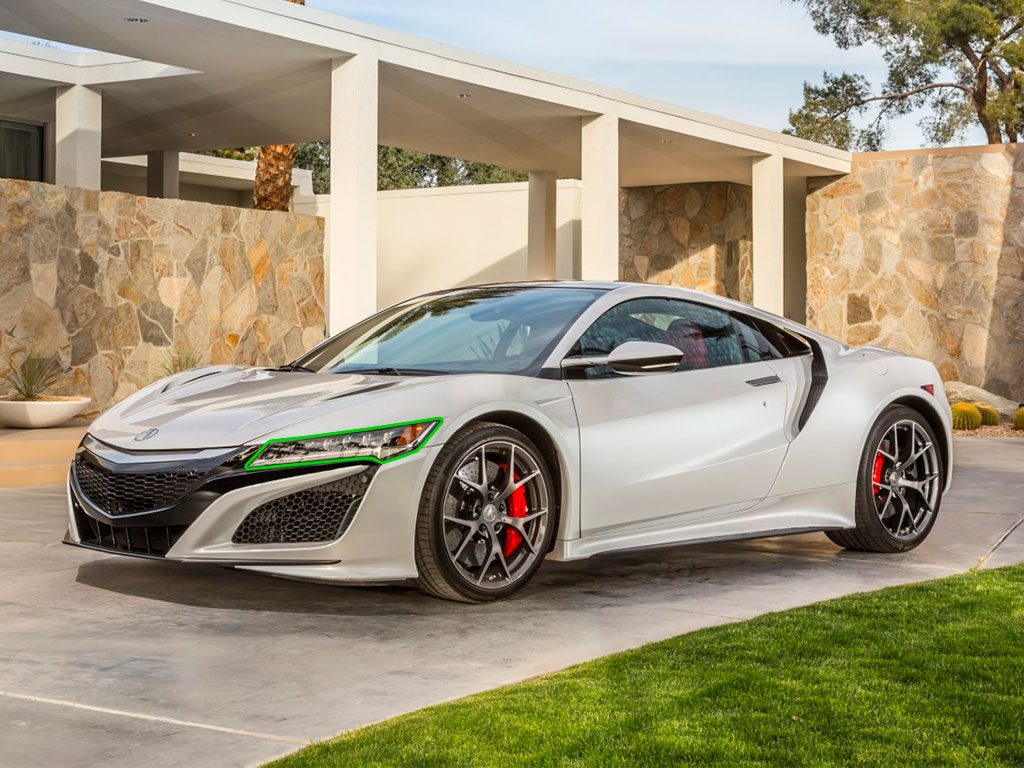 Acura NSX 2017-2018 Headlight Protection Installation Location