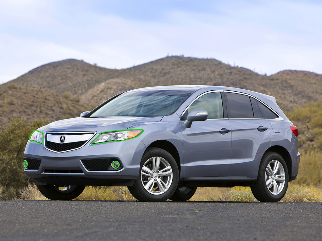 Acura RDX 2007-2012 Headlight Protection Installation Location