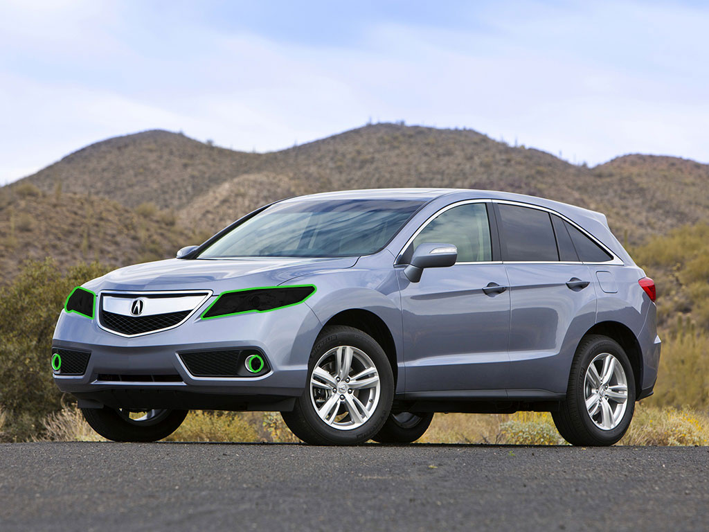 Acura RDX 2007-2012 Headlight Tint Location