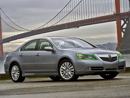 Acura RL 2009-2012 Headlight Protection Installation Location