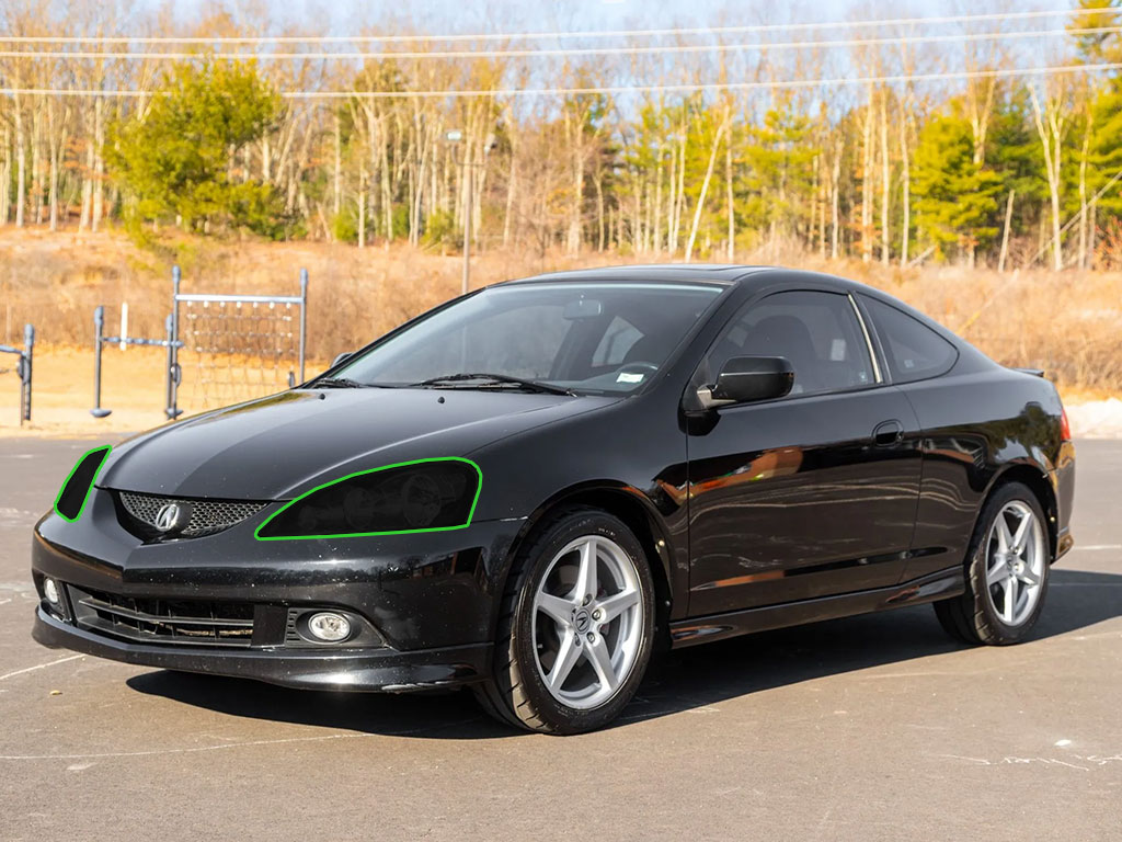 Acura RSX 2005-2006 Headlight Tint Location