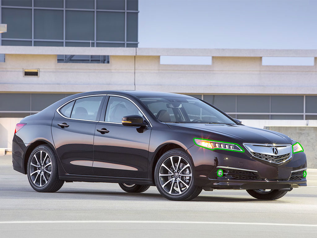 Acura TLX 2015-2017 Headlight Protection Installation Location