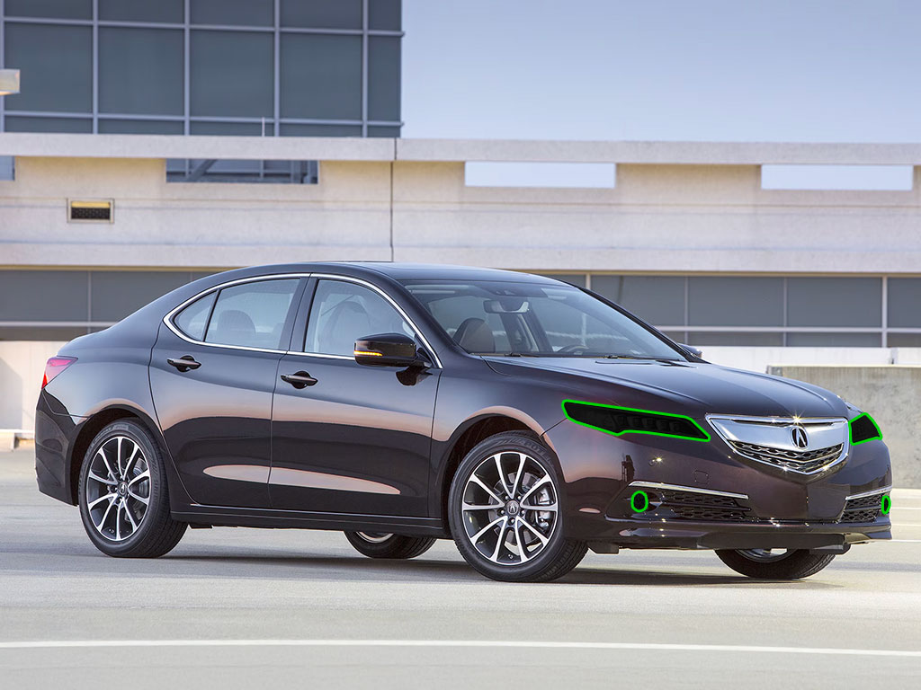 Acura TLX 2015-2017 Headlight Tint Location