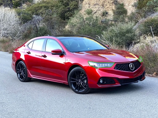 Acura TLX 2018-2020 Headlight Protection Installation Location