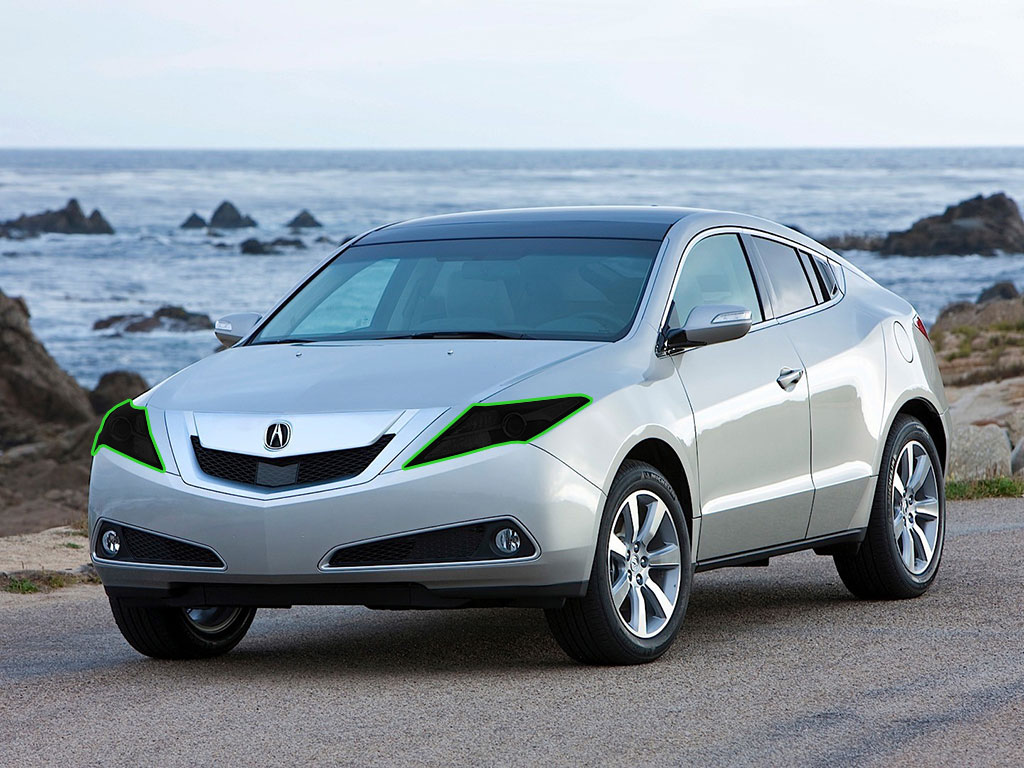 Acura ZDX 2010-2013 Headlight Tint Location