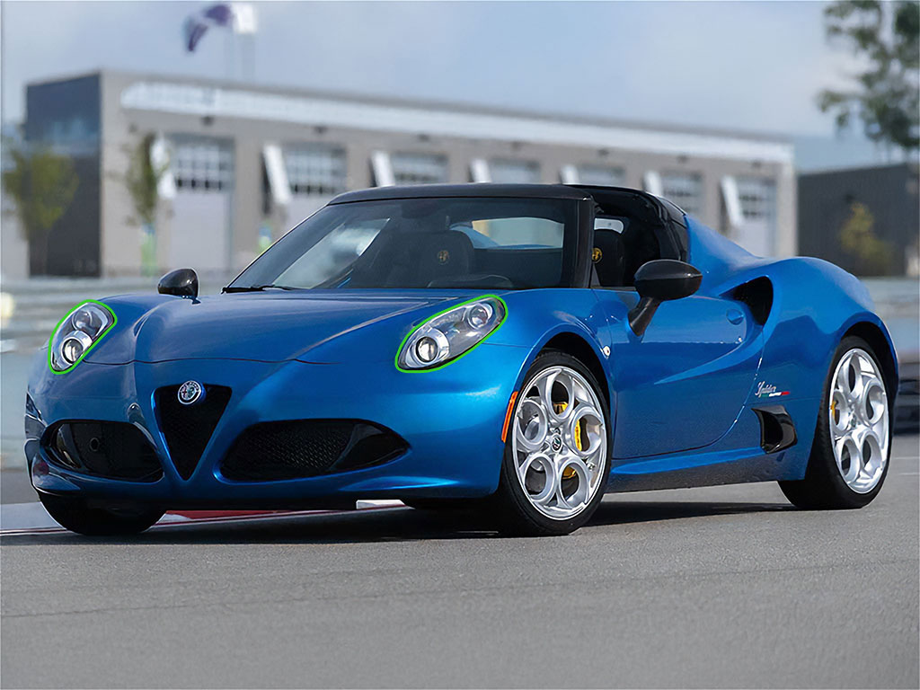 Alfa Romeo 4C 2015-2020 Headlight Protection Installation Location