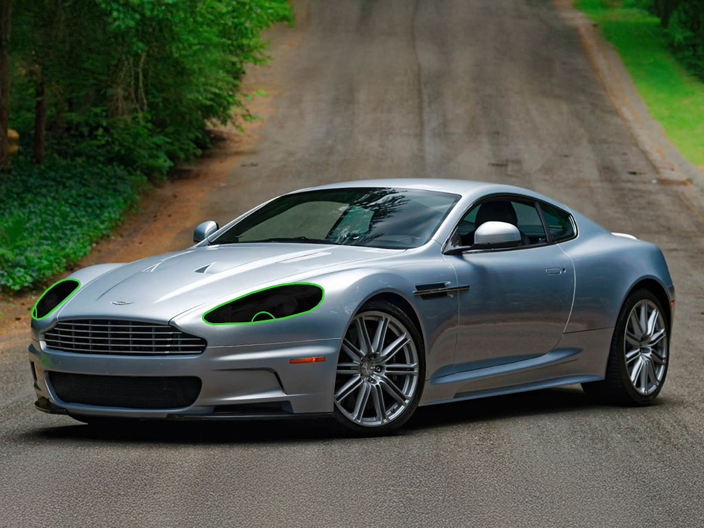 Aston Martin DBS 2009-2011 Headlight Tint Location