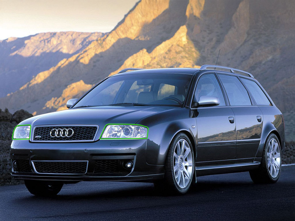 Audi A6 1998-2004 Headlight Protection Installation Location