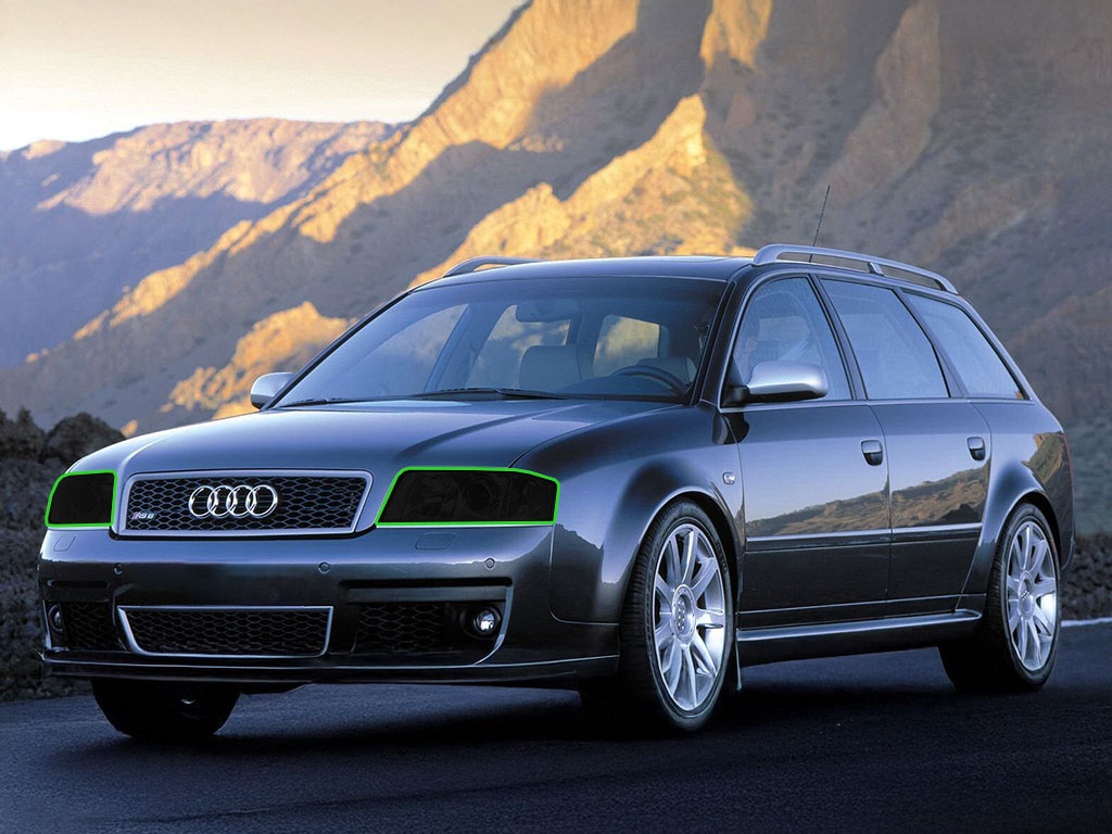 Audi A6 1998-2004 Headlight Tint Location