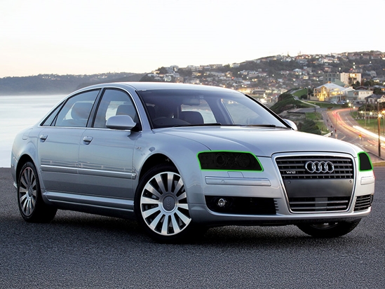 Audi A8 2004-2005 Headlight Tint Location