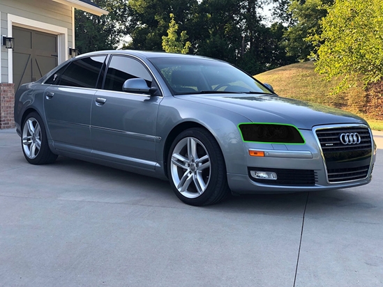 Audi A8 2006-2010 Headlight Tint Location