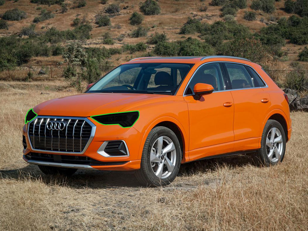 Audi Q3 2019-2024 Headlight Tint Location