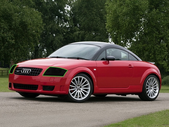 Audi TT 2000-2006 Headlight Tint Location