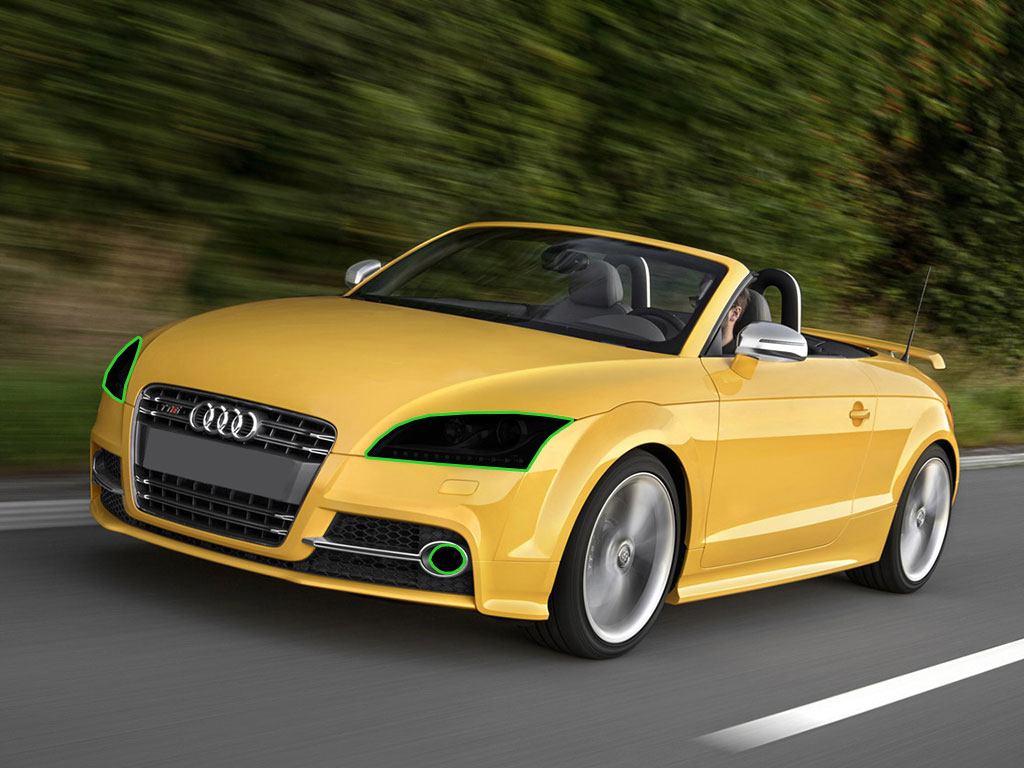 Audi TTS 2009-2015 Headlight Tint Location