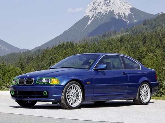 BMW 3-Series 2000-2003 (Coupe / Convertible) Headlight Protection Installation Location