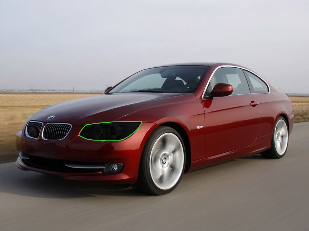 BMW 3-Series 2011-2013 (Coupe / Convertible) Headlight Tint Location