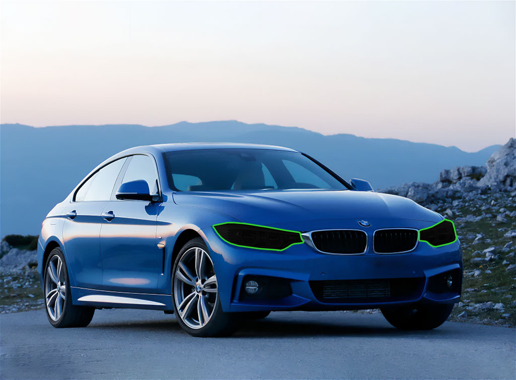 BMW 4-Series 2014-2016 Headlight Tint Location