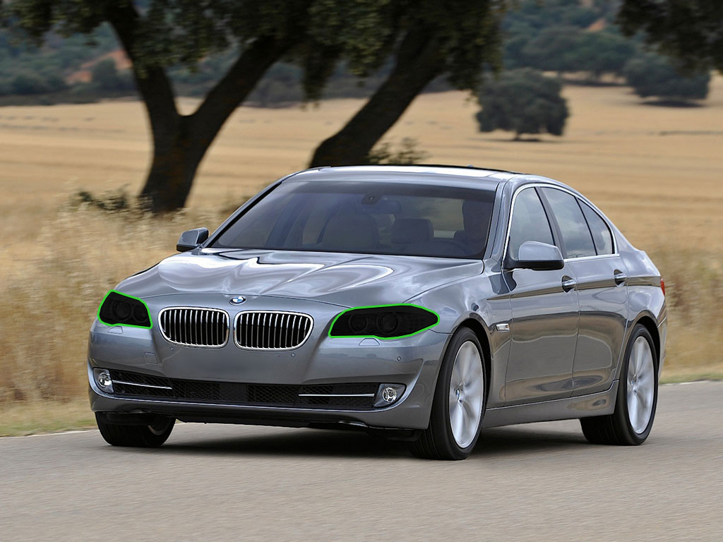 BMW 5-Series 2004-2010 Headlight Tint Location