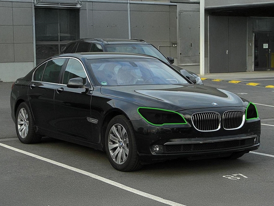 BMW 7-Series 2009-2012 Headlight Tint Location