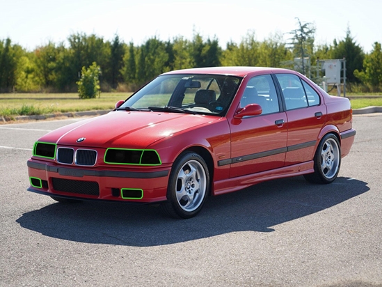 BMW M3 1997-1999 (Sedan) Headlight Tint Location