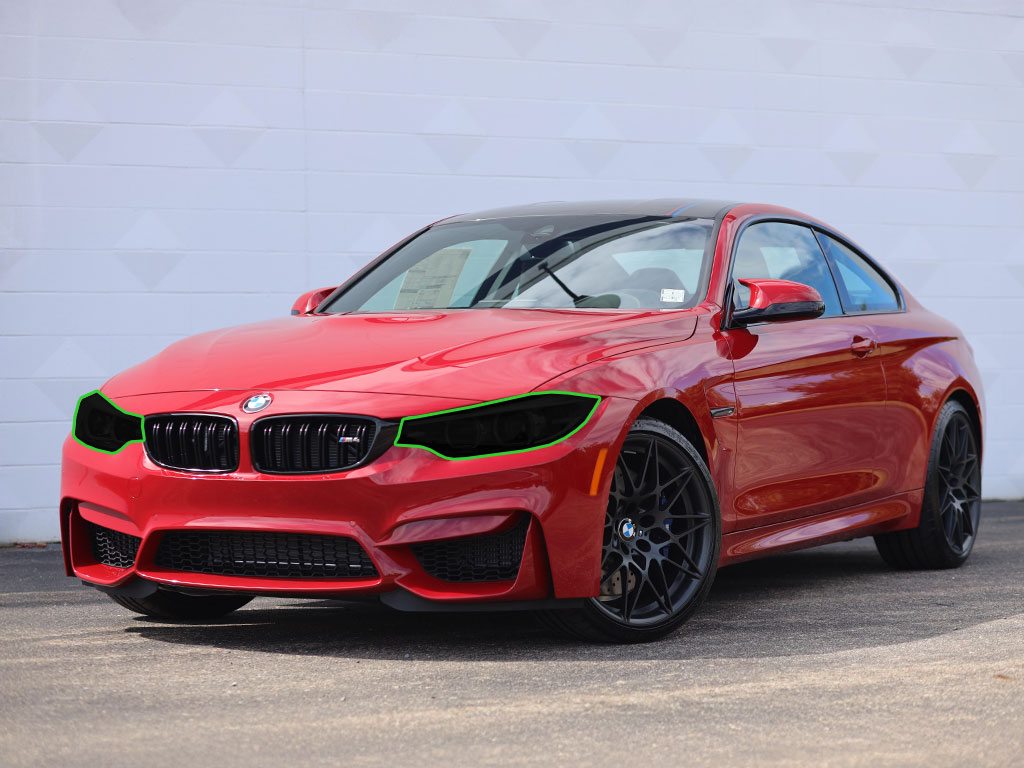 BMW M4 2019-2020 Headlight Tint Location