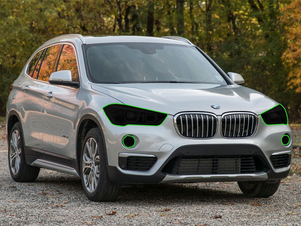 BMW X1 2016-2019 Headlight Tint Location